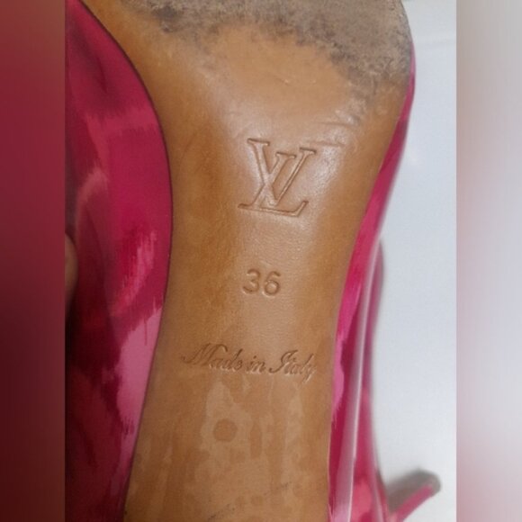 LOUIS VUITTON - Pink Flower Bloom Patent Leather Pump/Heels - Picture 11 of 16